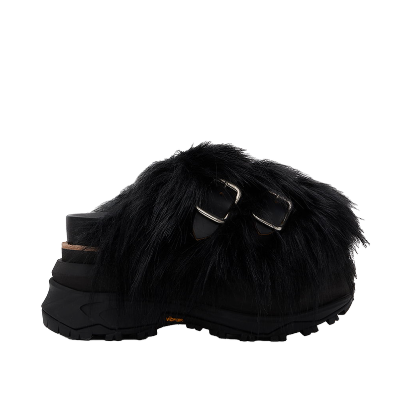 Sneakers og sko sacai Faux-Fur Sandals Sort | 24-07477