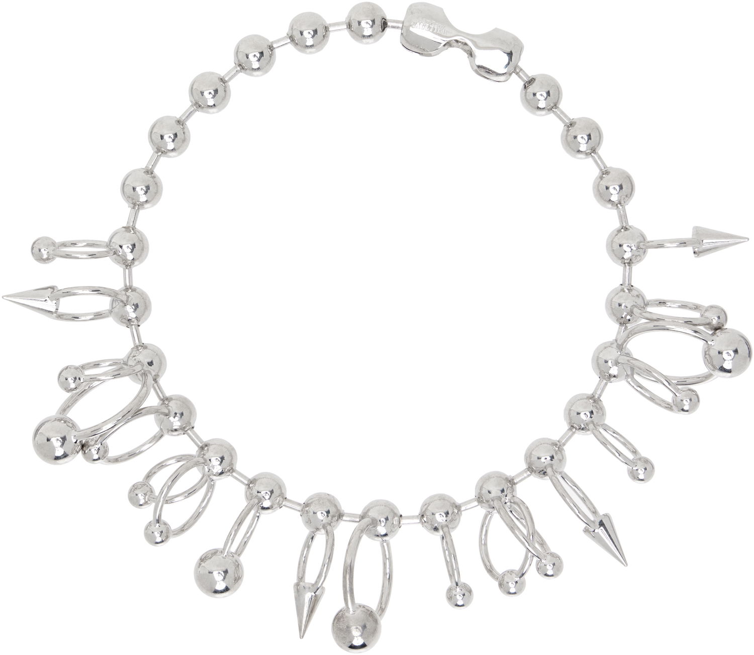 Armbånd Jean Paul Gaultier Jean Paul Gaultier 'The Ball' Silver-Tone Ball Chain Necklace Metalisk | 24/25-U-CO013-X053-91, 0