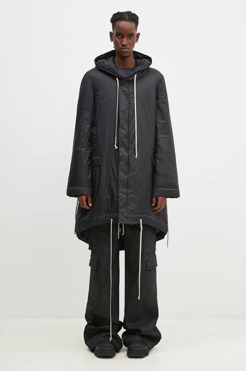 Parka Rick Owens Fishtail Parka Sort | DU02D2950.NP, 0