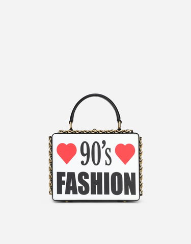 Håndtaske Dolce & Gabbana Dolce & Gabbana 90's Supermodel Box Bag Hvid | BB5970AQ686HW3HZ, 3