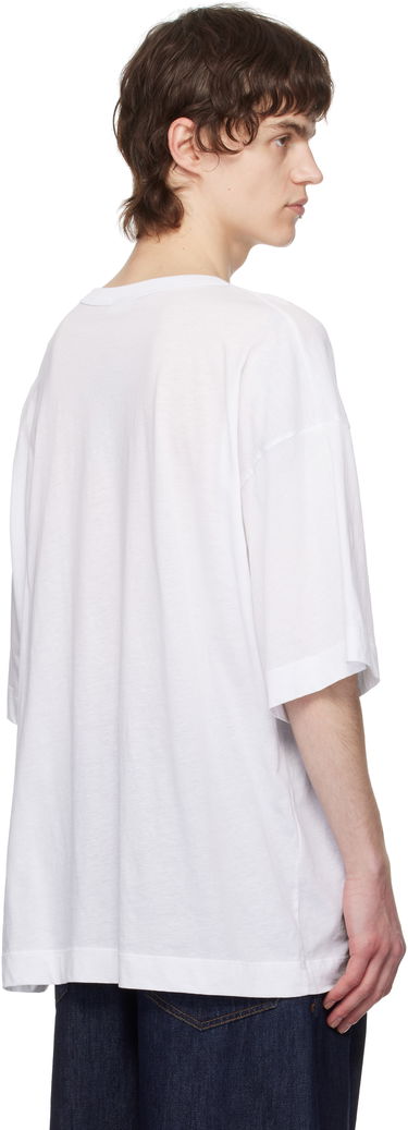 T-shirt Dries Van Noten Dries Van Noten Floral Graphic T-Shirt Hvid | 251-021141-1608, 2