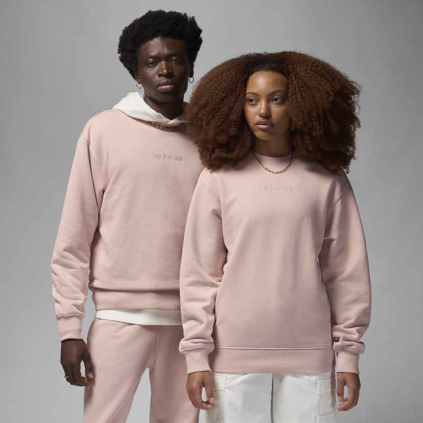 Sweatshirt Jordan Fleece Wordmark Crewneck Sweatshirt Lyserød | FZ3950-601