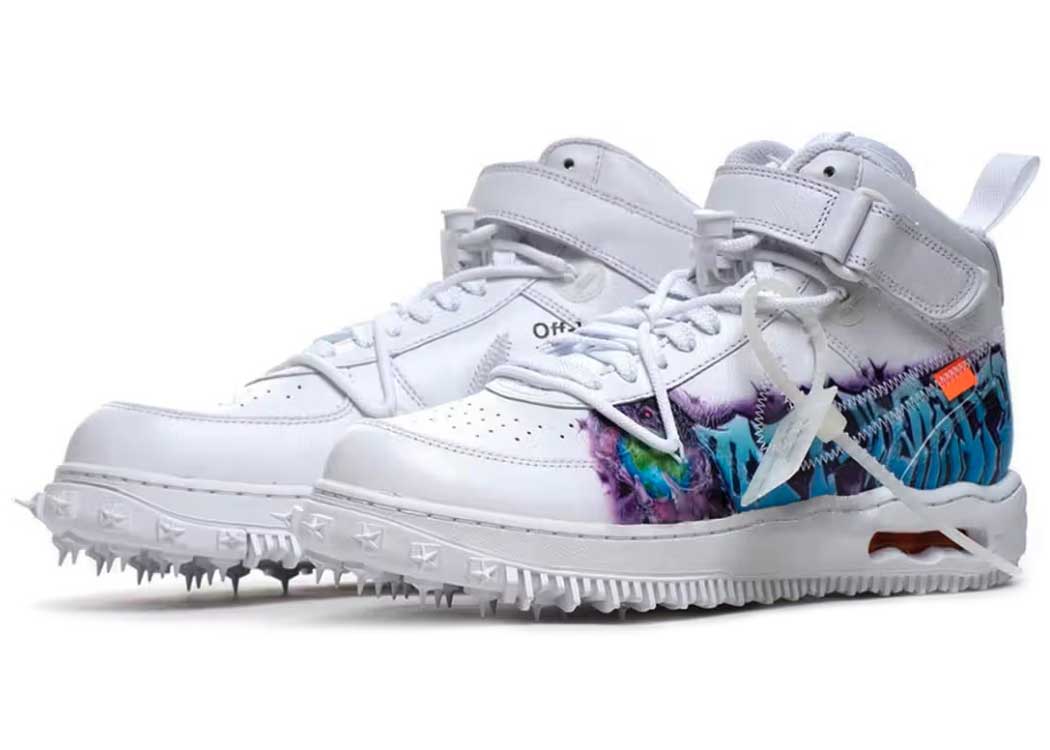 Sneakers og sko Nike Air Force 1 Mid "Off-White Graffiti White" Hvid | DR0500-100, 1