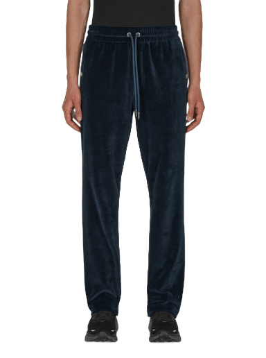Joggingbukser Moncler Velvet Sweatpants Mørkeblå | H20918H00009 778
