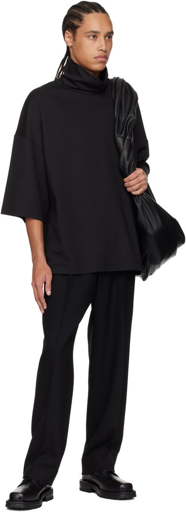 Sweater Fear of God Fear of God High Neck Short Sleeve Sweatshirt Sort | FGE250-519VIS, 3