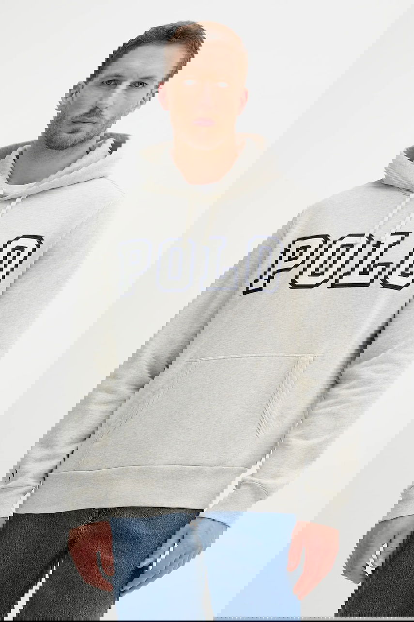 Sweatshirt Polo by Ralph Lauren Polo Ralph Lauren Fleece Hoodie with Applique Logo Grå | 710972664, 0