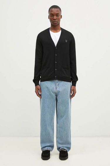 Sweater MAISON KITSUNÉ Bold Fox Head Cardigan Sort | MM00509KT1036, 4
