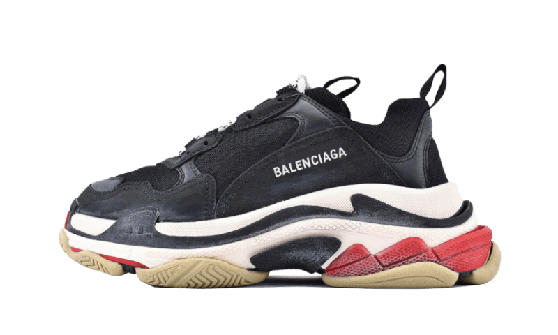 Sneakers og sko Balenciaga Triple S Sneaker "Black Red" Sort | 533882W09OM1000, 0