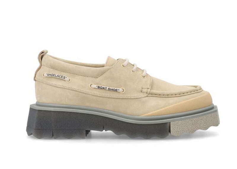 Sneakers og sko Off-White Boat Shoe Beige Beige | OMIG006S23.LEA002.6161, 0