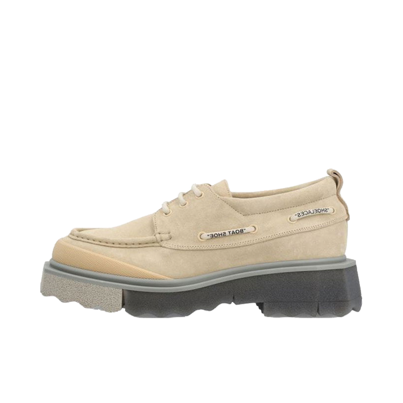 Sneakers og sko Off-White Boat Shoe Beige Beige | OMIG006S23.LEA002.6161