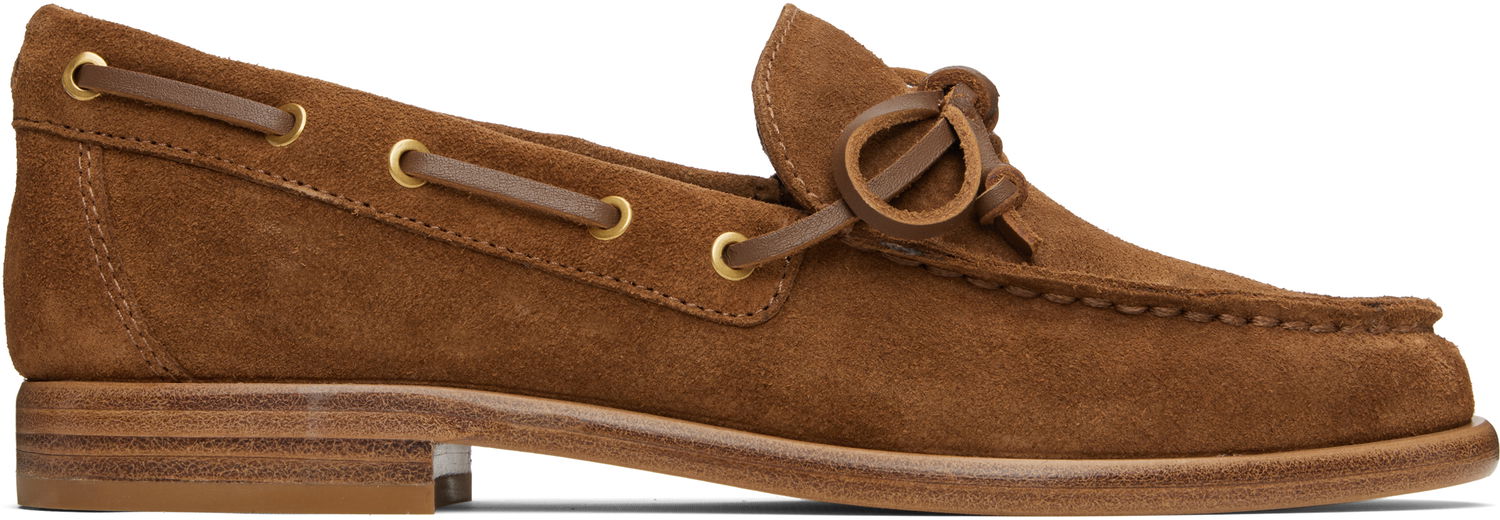 Tilbehør rag & bone Rag & Bone Carter Suede Boat Shoes Brun | WFF25PF1001SU1, 0