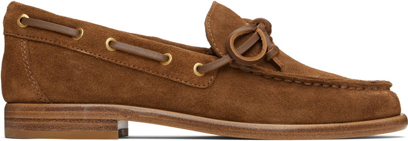 Tilbehør rag & bone Rag & Bone Carter Suede Boat Shoes Brun | WFF25PF1001SU1