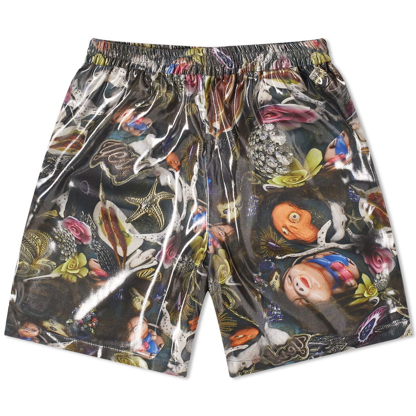 Shorts Acne Studios Rudent Foiled Print Shorts Sort | BE0151-BDZ