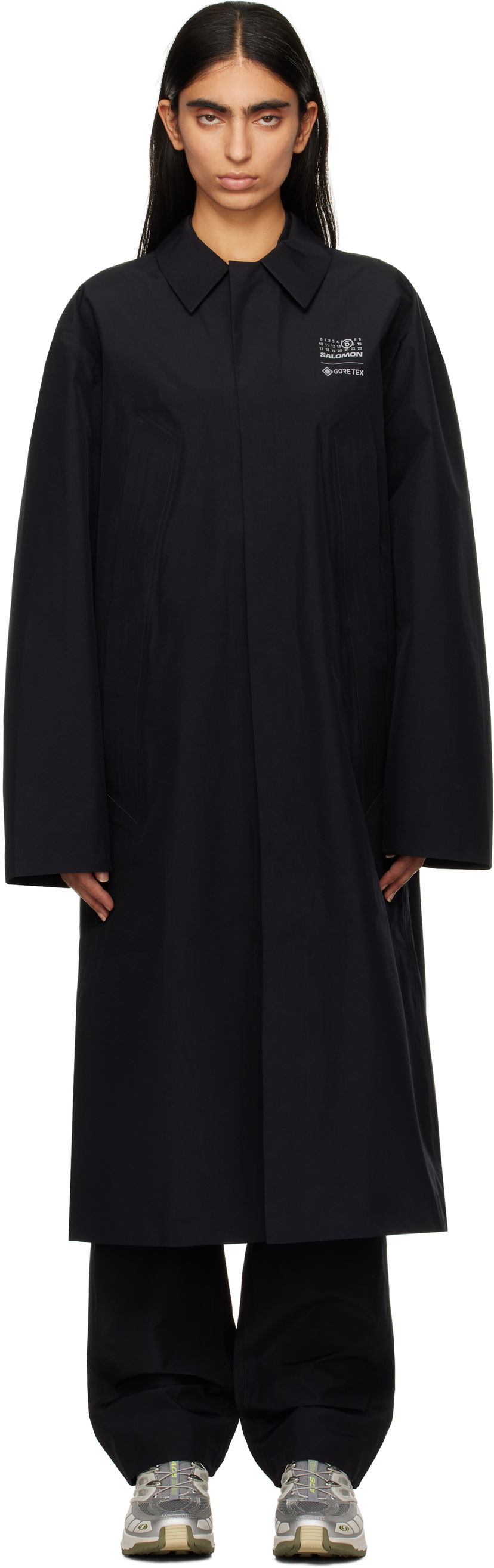 Regnfrakke Maison Margiela Outerwear Trench Coat Sort | S52AH0077 M35200