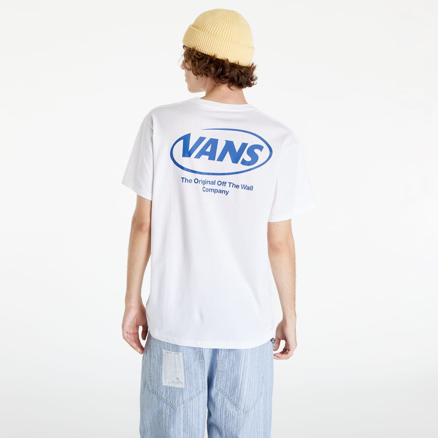 T-shirt Vans Hi Def Commerica White T-Shirt Hvid | VN0A7S6UWHT1, 0
