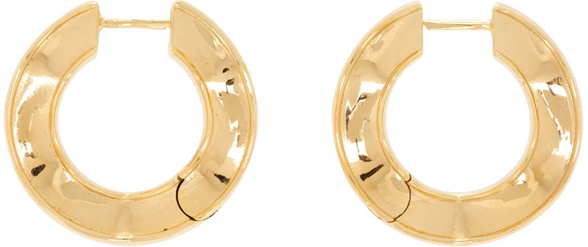 Øreringe Bottega Veneta Hoop Earrings Beige | 741369 VAHU0, 0