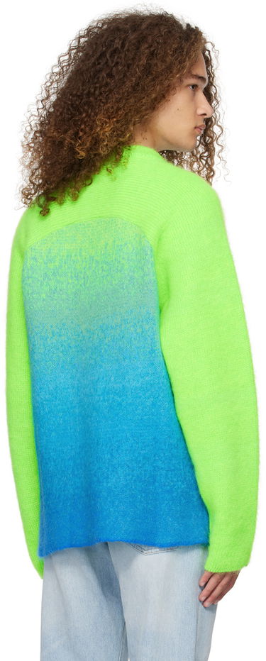 Sweater ERL Gradient Knit Sweater Grøn | ERL07N001, 2