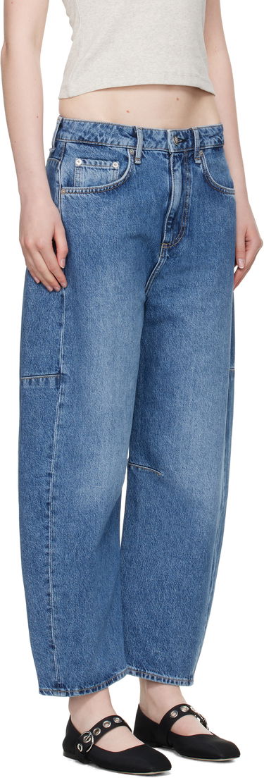 Jeans rag & bone rag & bone Charlie Ankle-Length Barrel Jeans Blå | WDD25S2994RGAC, 4