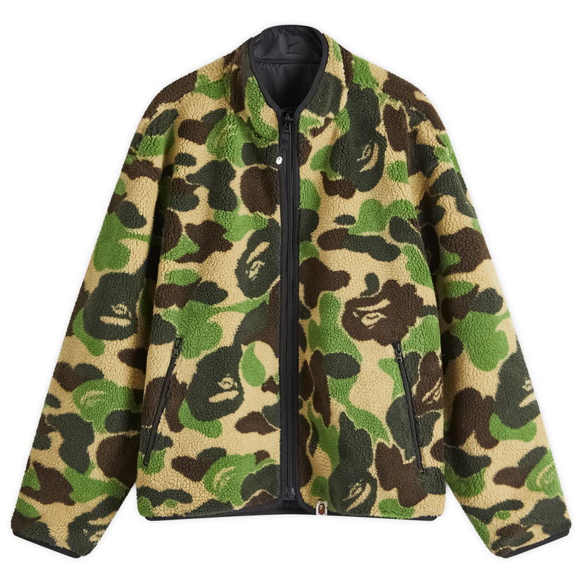 Jakke BAPE Reversible Camo Boa Jacket Grøn | 001LJK801010M-GRN