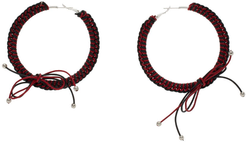 Øreringe Chopova Lowena Chopova Lowena Nimbus XL Hoop Earrings Rød | 6508