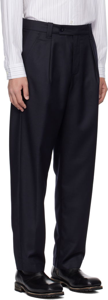 Bukser A.P.C. A.P.C. Renato Pleated Trousers Mørkeblå | LYAAV-H08428, 1