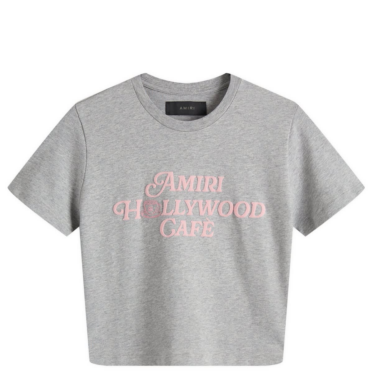Crop top AMIRI Amiri Hollywood Cafe Baby T-Shirt Grå | AWJYTE1052, 1