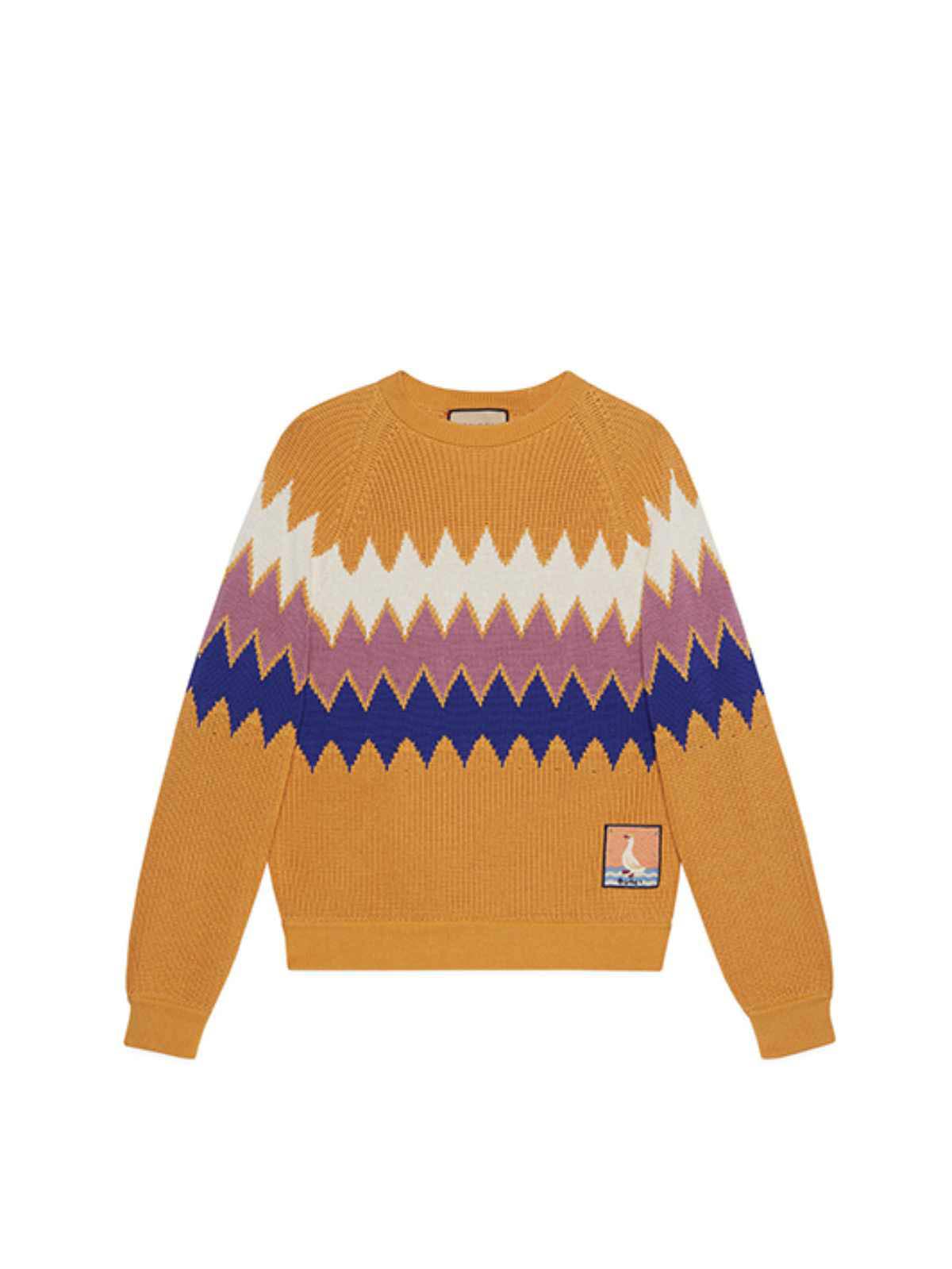 Sweater Gucci Stripe Pattern Sweater Orange Multi Orange | 705801 XKCIY 7528, 0