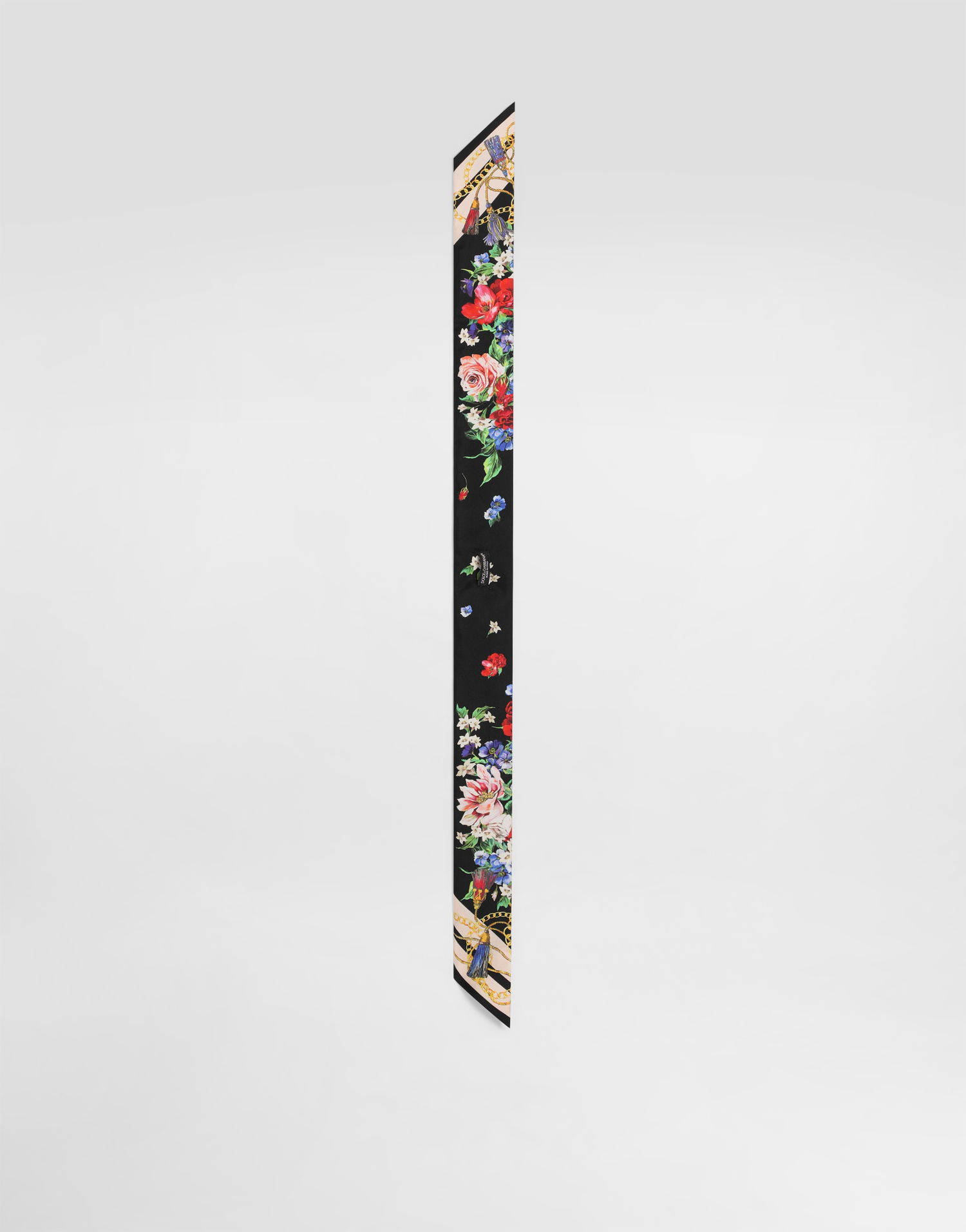 Tørklæde Dolce & Gabbana Dolce & Gabbana Floral-Print Twill Headscarf Sort | FS215AGDC5JHN5QG, 1