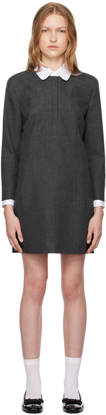 Kjole Thom Browne Thom Browne Shift Minidress Grå | FDSE84C-F0582