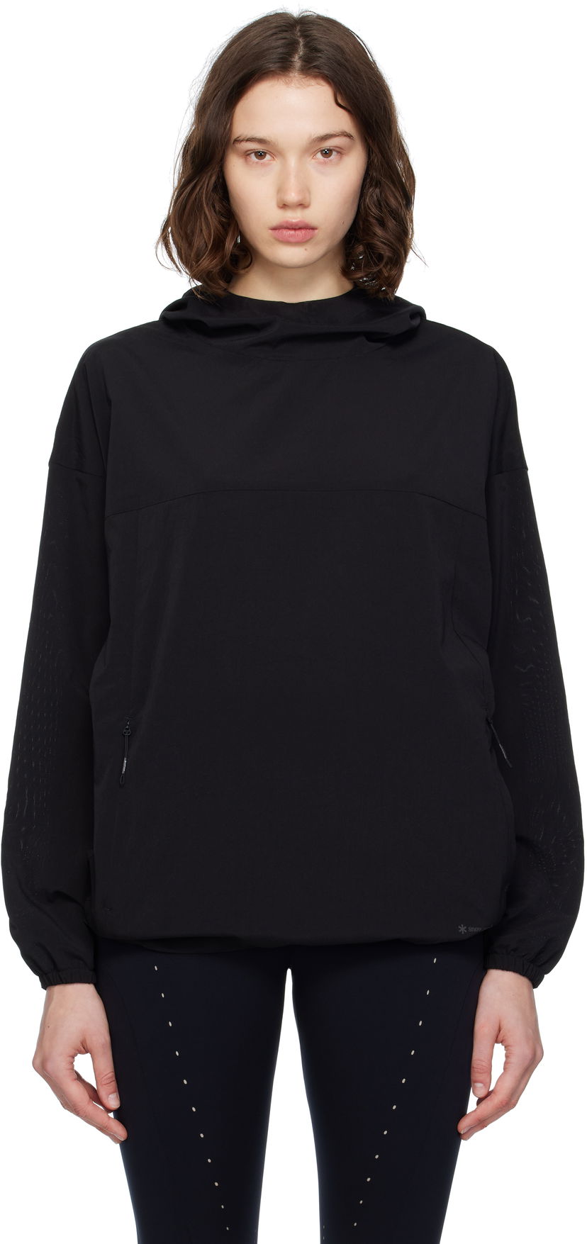 Vindjakke Snow Peak Snow Peak Breathable Quick Dry Anorak Sort | JK-25SU015