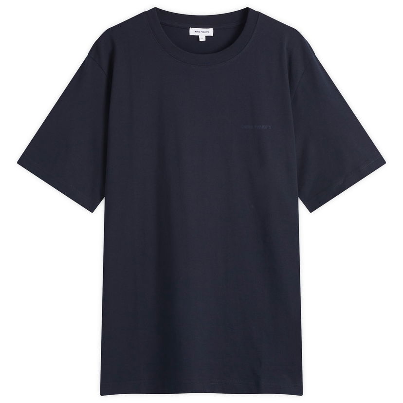 T-shirt NORSE PROJECTS Johannes Logo Print T-Shirt, Size Large Mørkeblå | N01-0684-7004