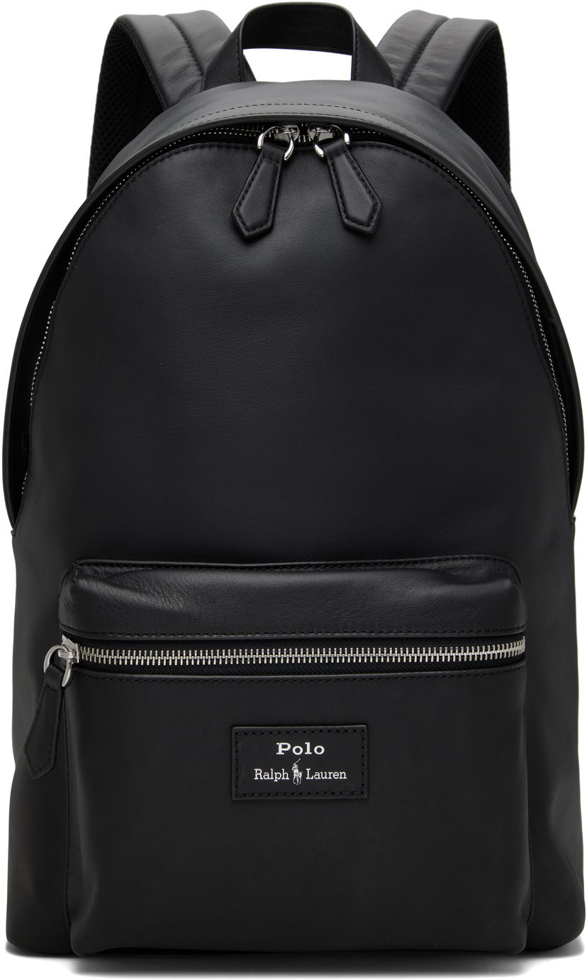 Rygsæk Polo by Ralph Lauren Polo Ralph Lauren Smooth Leather Backpack Sort | 405962452001