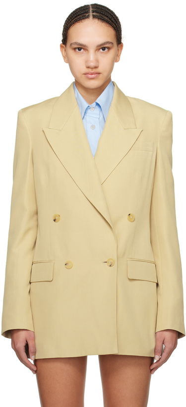 Jakke Stella McCartney Double-Breasted Blazer Gul | 6500873DU701, 0