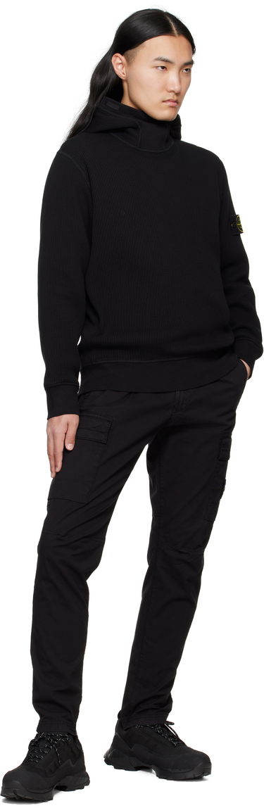 Cargo bukser Stone Island Stone Island Supima Cotton Twill Stretch-TC Cargo Pants Sort | K1S153100304S0010, 4