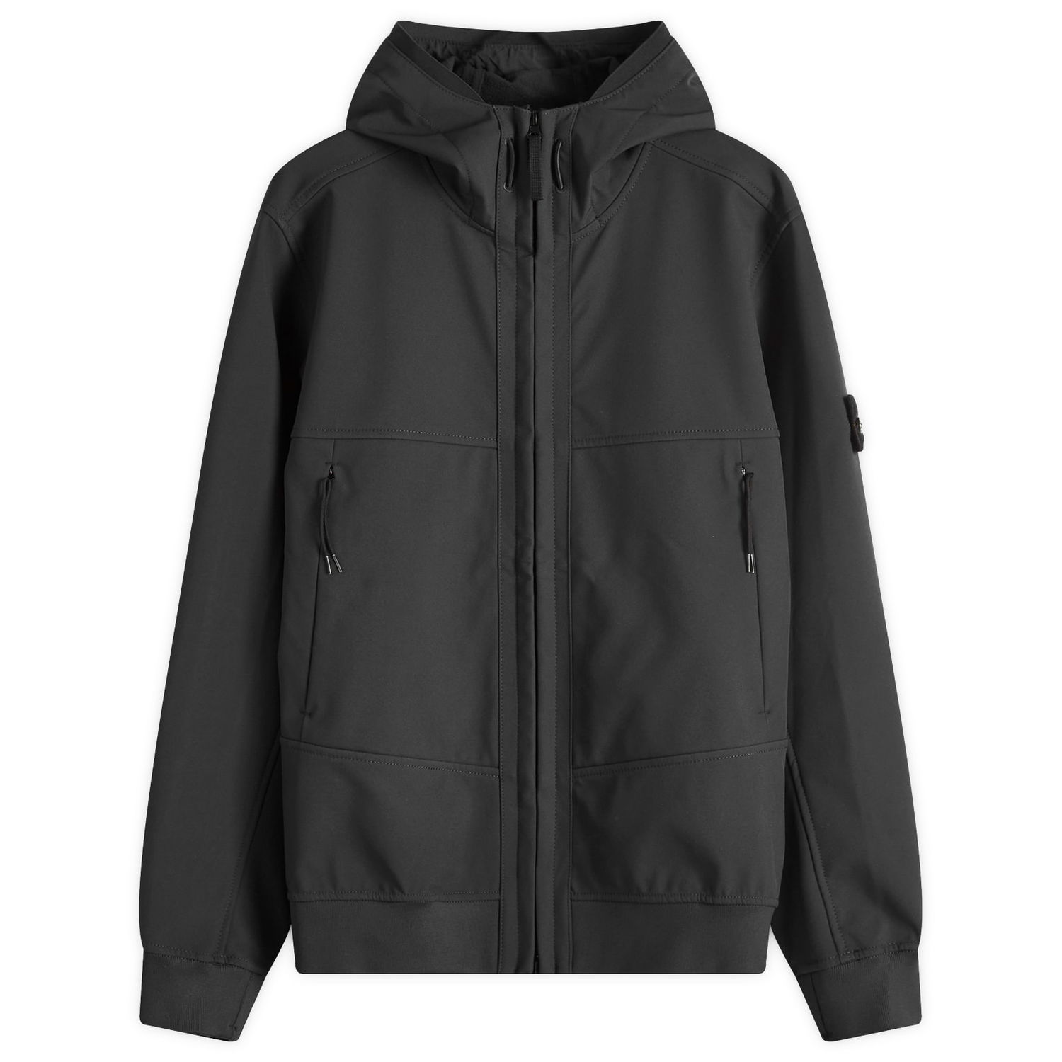 Vindjakke Stone Island Soft Shell-R Jacket Sort | 8115Q0322-V0029, 0