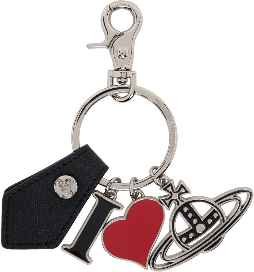 Nøgleringe Vivienne Westwood 'I Love Orb' Keychain Sort | 8203011EU-S000B-