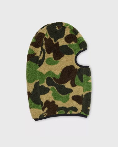 Tørklæde BAPE A Bathing Ape Camo Boa Fleece Balaclava Grøn | 001HTK801007MGRN, 2