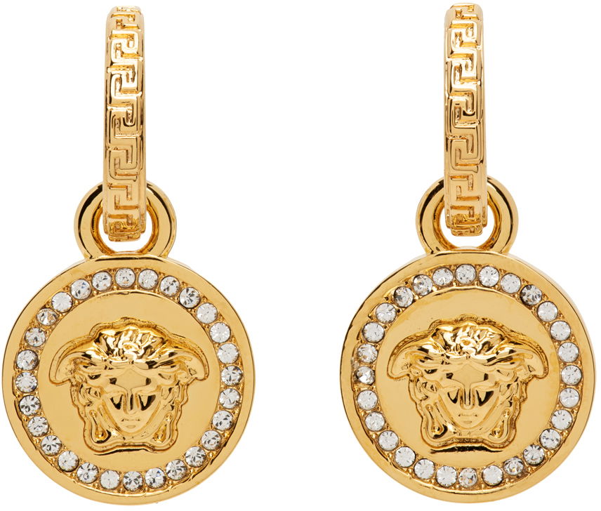 Øreringe Versace Medusa Earrings Beige | DG2D748_DJMX, 0