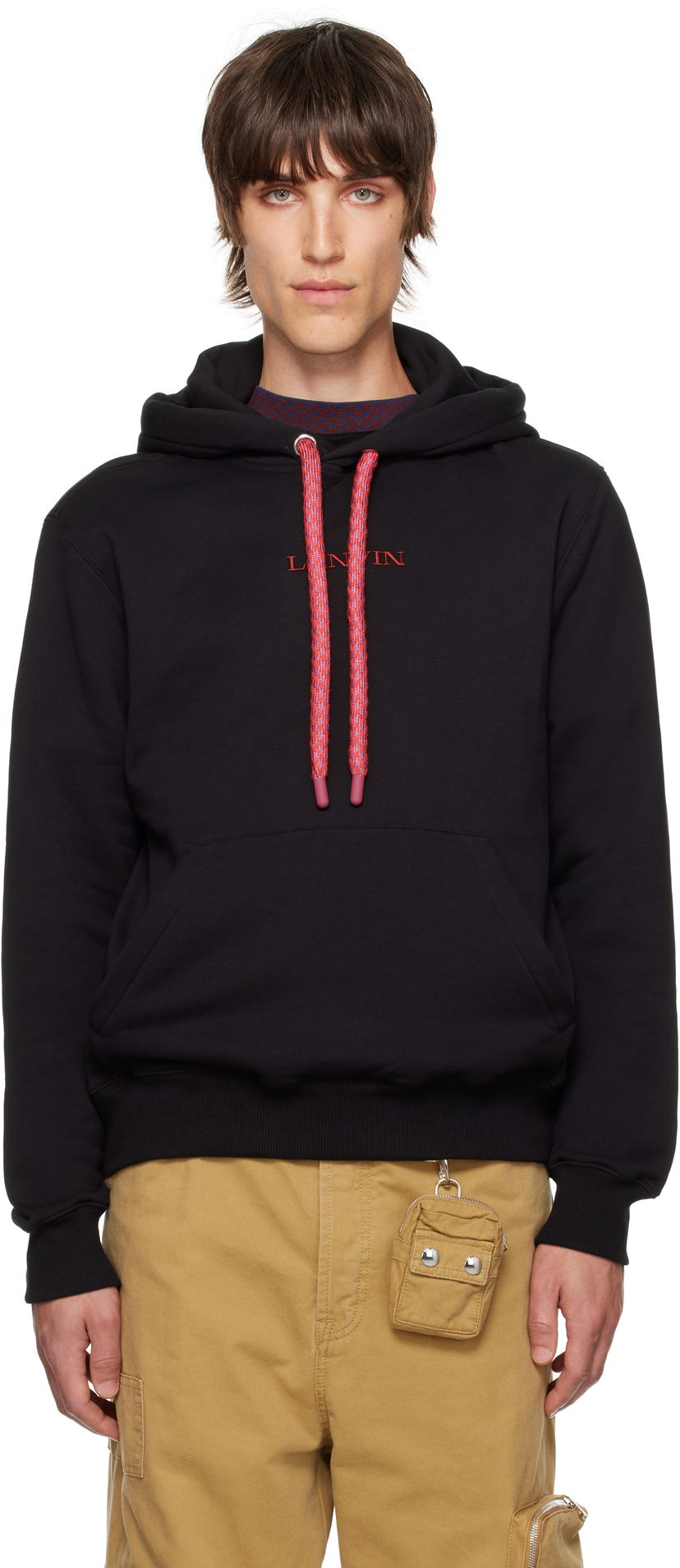 Sweatshirt LANVIN Tubular Curb Hoodie Sort | RM-HO0001-J155-H24