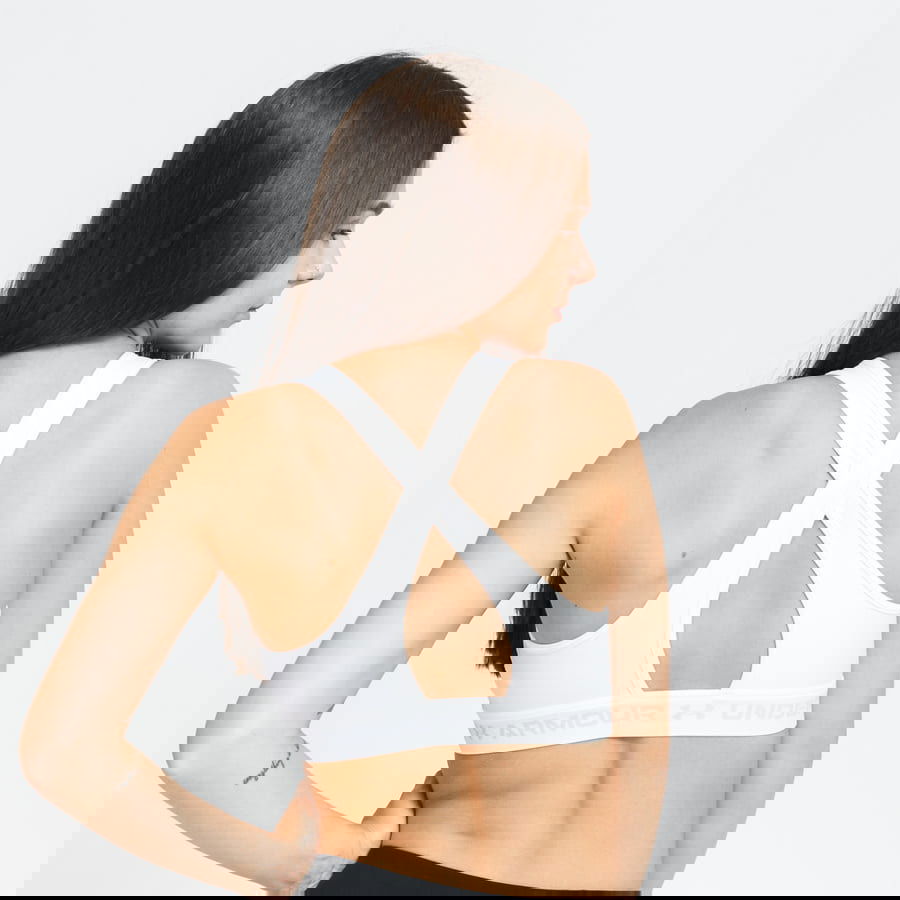 Bh Under Armour Crossback Mid Bra Hvid | 1361034-100, 1