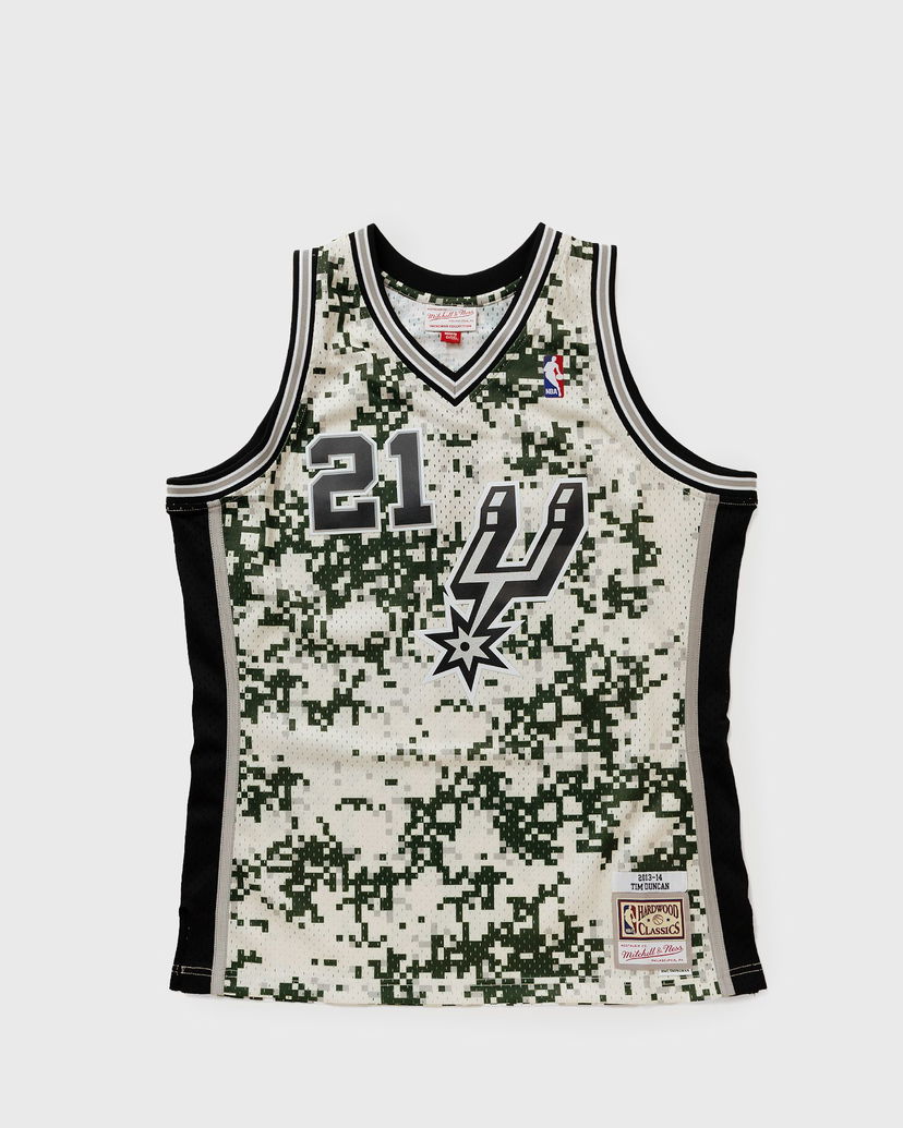 Jersey Mitchell & Ness NBA Swingman Jersey San Antonio Spurs Alternate 2013-14 Tim Duncan #21 Beige | SMJY4453-SAS13TDUCAMO