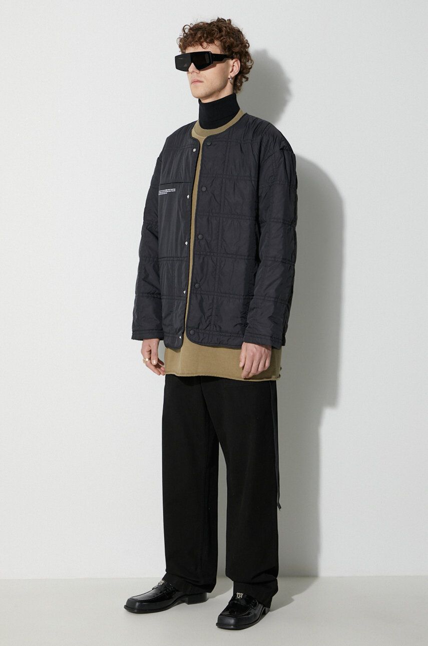 Puffer jakke PANGAIA Pangaia Quilted Liner Jacket Sort | 10000529, 1
