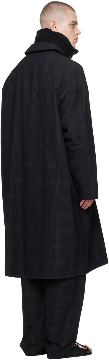 Frakker LEMAIRE Lemaire Checked Overcoat Sort | CO1055 LF1256, 2
