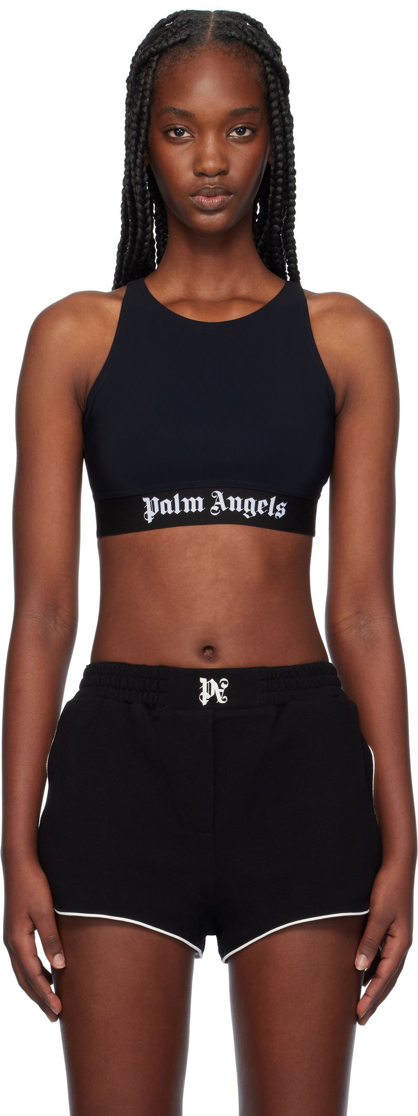 Tanktop Palm Angels Classic Logo Sport Top Sort | PWVO024C99FAB0011001