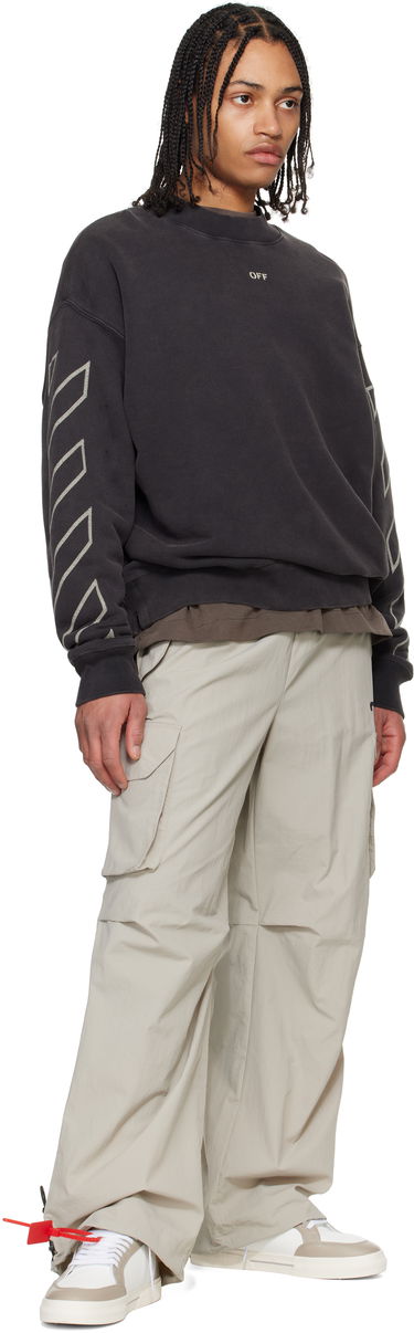 Sweater Off-White Off-White Crewneck Martyrdom Arrow Sweatshirt Sort | OMBA054S25FLE0081361, 3