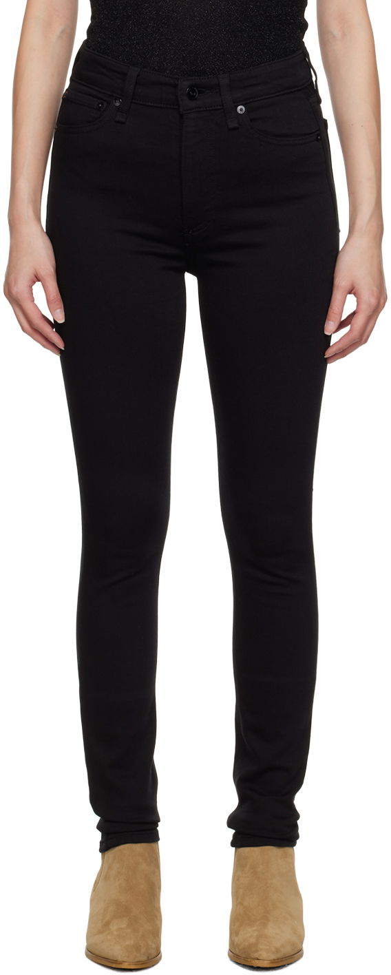 Jeans rag & bone Nina Slim-Fit Jeans Sort | WDD21S2664N5BL