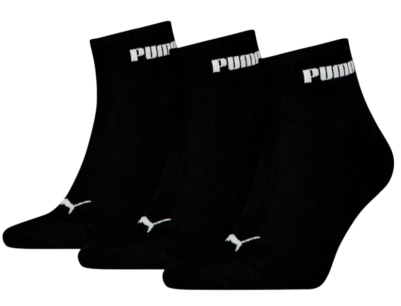 Sokker Puma Puma Quarter Plain 3-Pack Socks Sort | 701230337-200