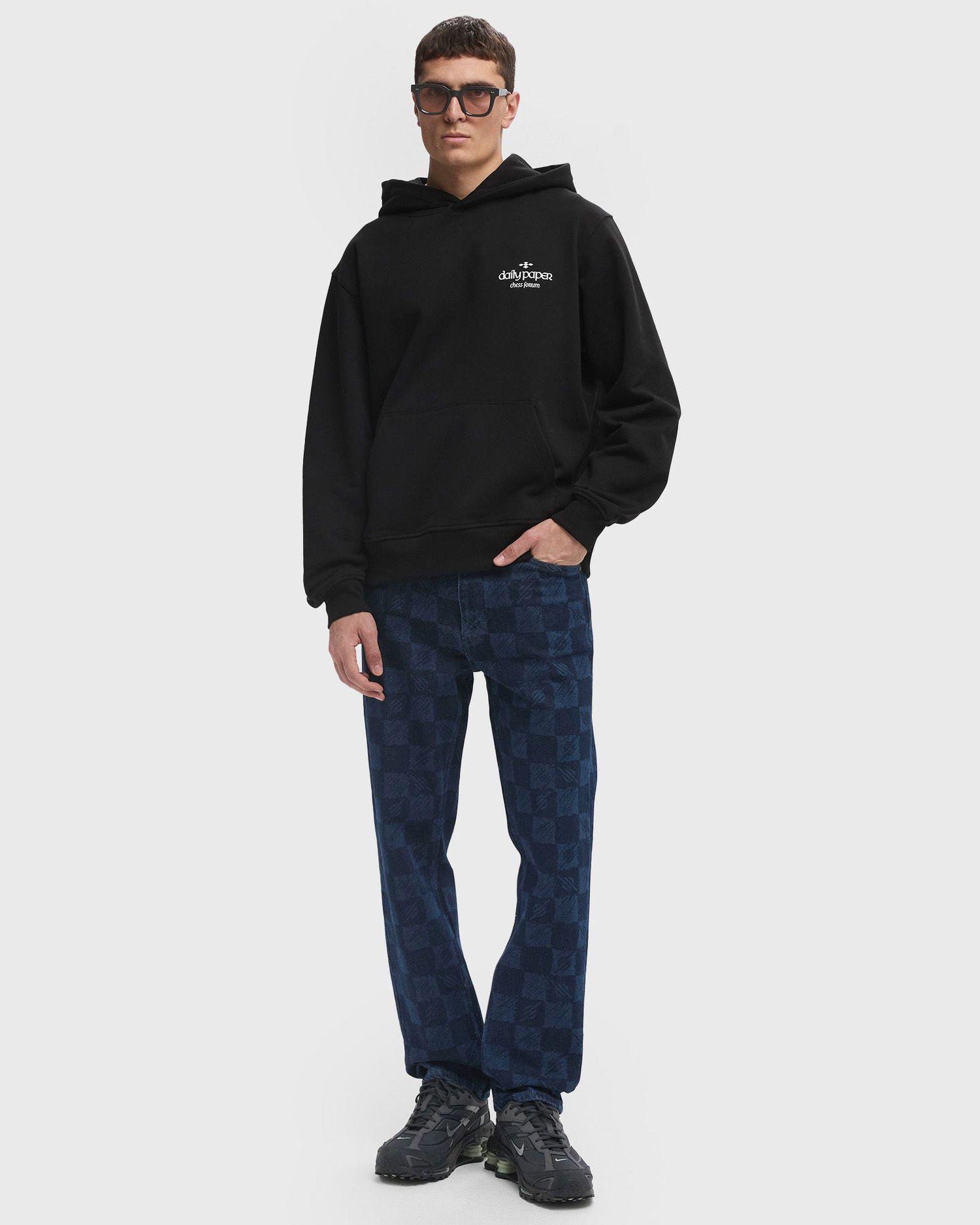 Jeans DAILY PAPER Kibo Check Jacquard Jeans Blå | 2423056, 1