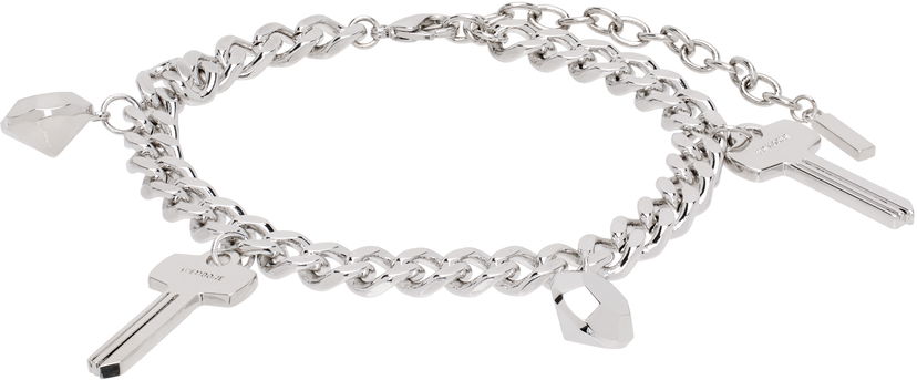 Armbånd We11done Charm Chain Bracelet With Keys Metalisk | WD-AJ3-24-530-U-SV