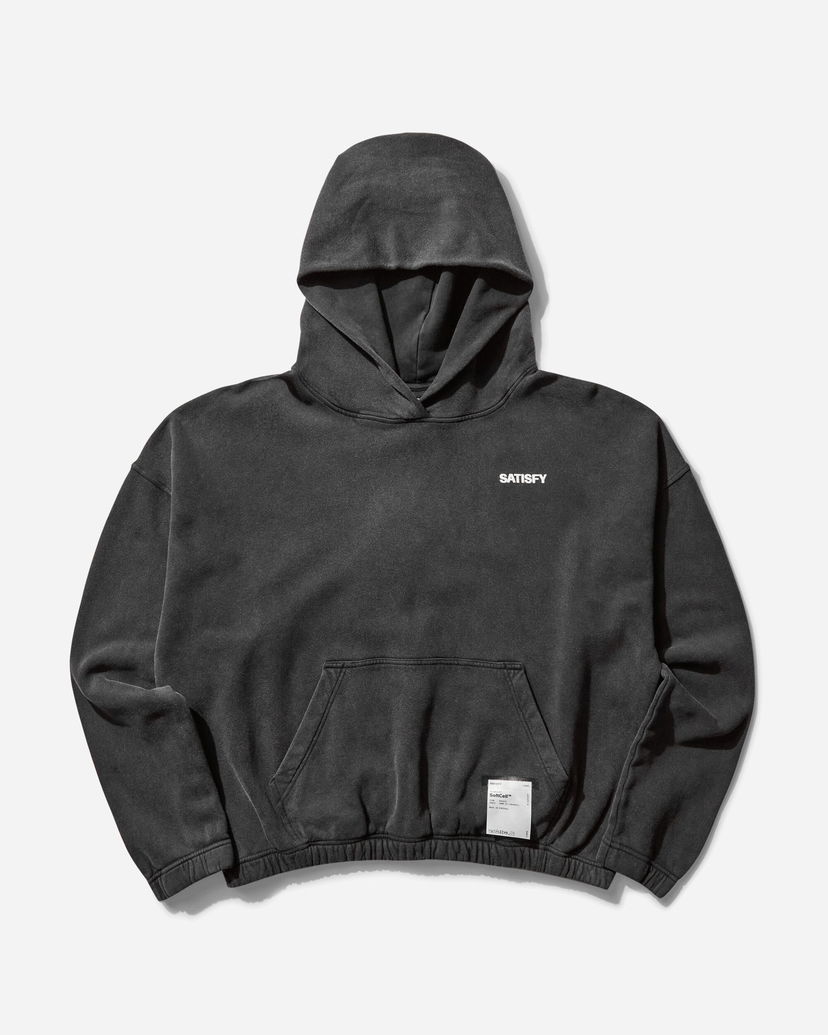 Sweatshirt Satisfy SoftCell Hoodie Sort | 11046 AB-SAB